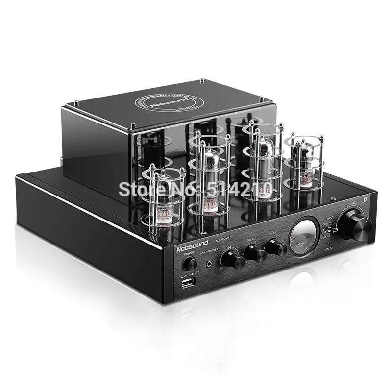 NEW black Nobsound MS-10D MKII Hifi 2.0 tube amplifier USB/Bluetooth amplifier Audio Amplifier 25W*2 TOP sale NEW black Nobsound MS-10D MKII Hifi 2.0 tube amplifier USB/Bluetooth amplifier Audio Amplifier 25W*2 TOP sale