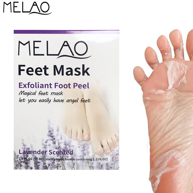

MELAO Lavender Oil Peeling Feet Mask Exfoliating Socks Baby Care Pedicure Socks Remove Dead Skin Cuticles 35ml*2pcs H