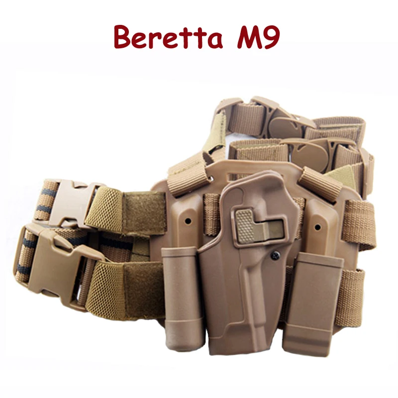 Case de Arma Coldre de Arma de Caça Apto para Beretta Tático Pistola Acessórios Esquerda Militar Airsoft Perna Coldre m9 92 96 92fs Mão