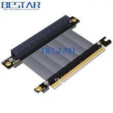 Elbow Design Gen3.0 PCI-E x16 To x16 3.0 Extension Cable 5cm 10cm 20cm 30cm 40cm 50cm PCI-Express pcie X16 Extender Right Angle