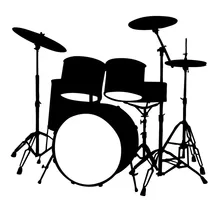 Musical Instruments Drums Wall Decal Home Decor Vinyl Removable Waterproof Wall Sticker Living Room