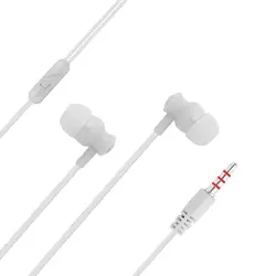 OMESHIN Универсальный In-Ear 3,5 мм чистая медь отверстие для наушников стерео Бас силиконовые беруши с микрофоном