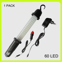 1 PACK cordless 60 LED emergency light work lamp flash rechargeable battery car roadside garage used