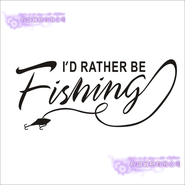 Fishing Sticker Logo Car Fish Decal Angling Hooks Posters Vinyl Wall Decals  Hunter Bass Parede Decor Mural Fish Sticker - Wall Stickers - AliExpress