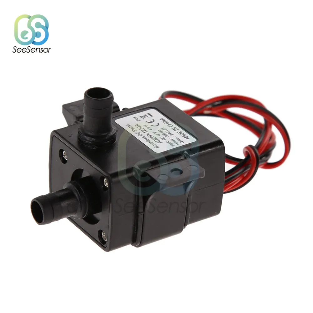 DC12V 3m 240L/H Ultra Quiet Brushless Motor Submersible Pool Water Pump Solar 