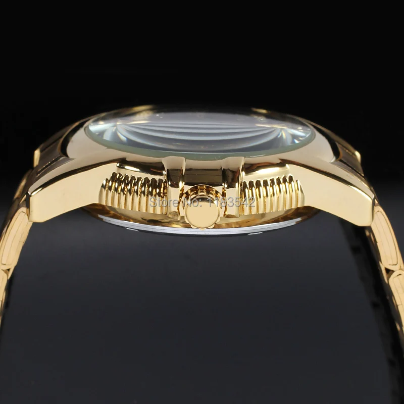 Новые деловые часы для мужчин Заводской магазин Высокое качество золотые автоматические мужские часы из нержавеющей стали WRG8072M4G2