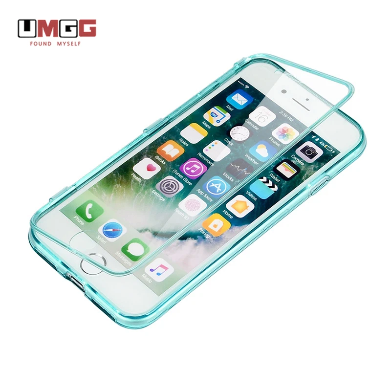 Флип-чехол для iPhone 8/8 Plus Оригинальный модный прозрачный чехол UMGG с окошком iPhone8