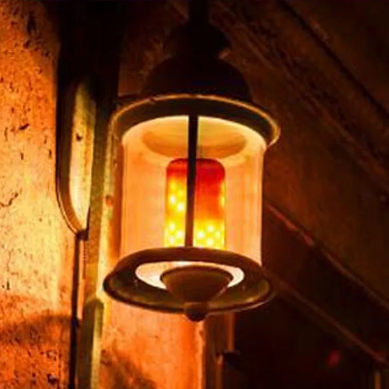 Новинка E27 Светодиодный светильник с эффектом пламени, светодиодный светильник с эффектом пламени, 85~ 265 В, мерцающий светильник, имитирующий огонь s 7W 9W