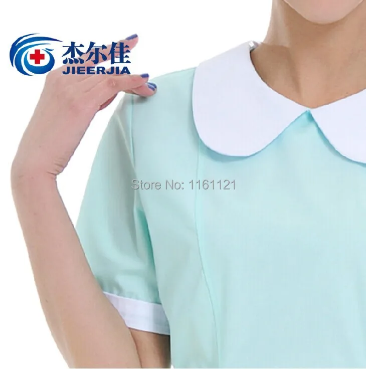 Летняя удобная и быстросохнущая Женская одежда с коротким рукавом для больниц, медсестер, рабочая одежда, длинное платье