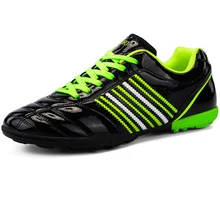 Мягкие кожаные детские кроссовки, черные футбольные бутсы для мальчиков, детские футбольные бутсы, кроссовки для мальчиков, спортивная обувь для студентов