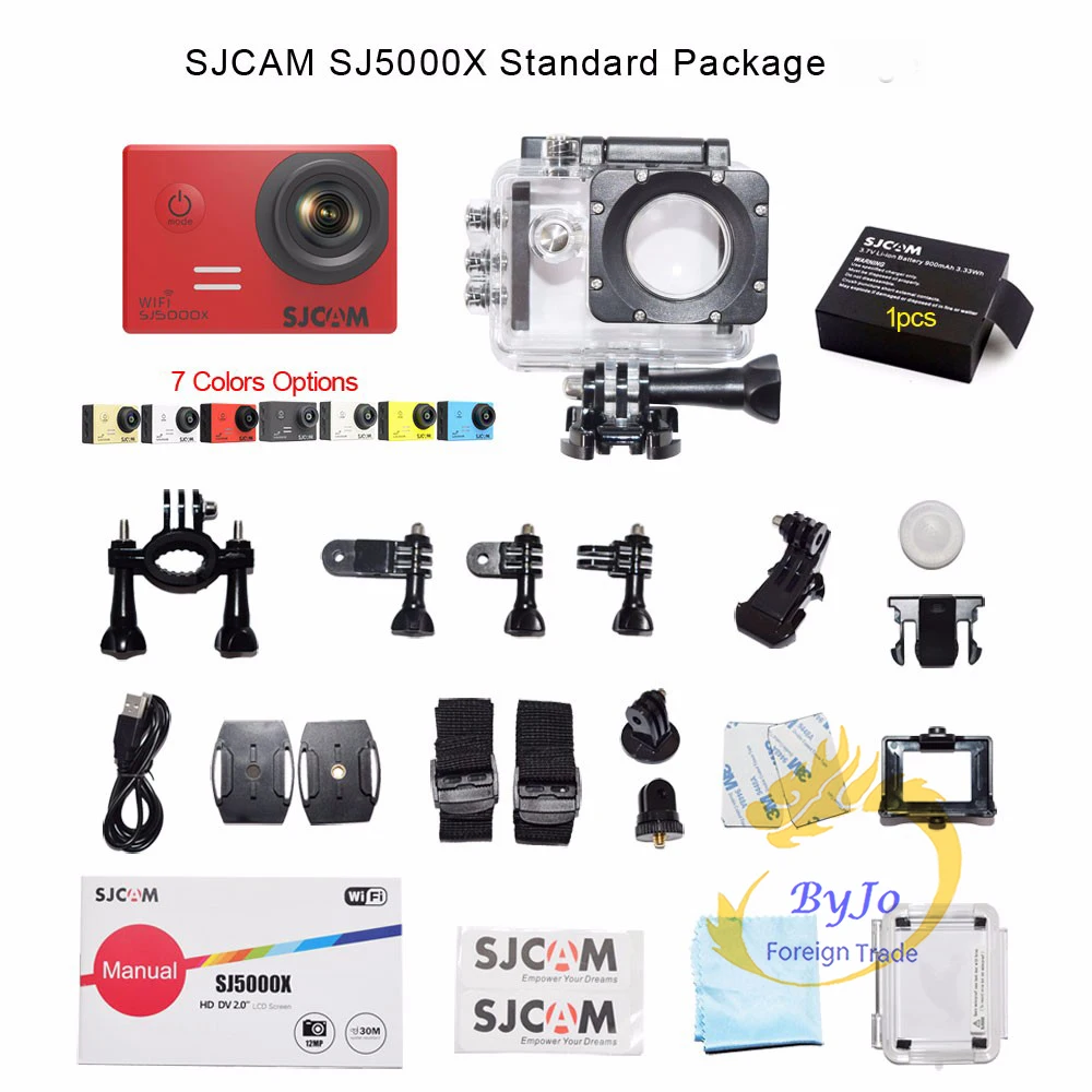 Спортивная экшн-камера серии SJCAM SJ5000 4K DV HD 2," SJ5000 wifi SJ5000X Elite водонепроницаемая Спортивная камера SJ CAM