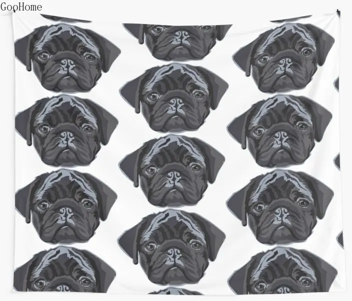 Забавный чехол pug Life стены Гобеленовое покрывало пляжные Полотенца бросить одеяло для пикника Коврик для йоги украшения дома