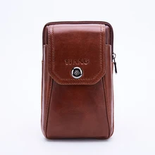 Натуральная кожа, мужская сумка через плечо, сумка-мессенджер, 4-6 дюймов, чехол для телефона, крючок, ремень, набедренная, яловая, поясная сумка, новинка