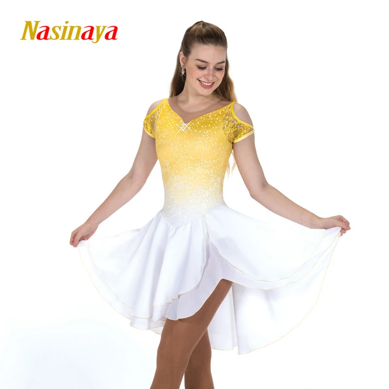 Платье для фигурного катания Nasinaya индивидуальные спортивные юбки конькобежцев