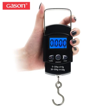 買取 Gason X1 ポータブルデジタル荷物スケール旅行電子ミニぶら下げ測定ツールグラム精密バランスポケット液晶 50 キロ