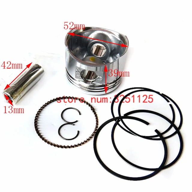 LIFAN 125 LF110cc 125cc Motor Kolben kit 52mm 13mm Pin Ring Set fit Dirt  Pit Bike ATV quads Go kart Motorrad - AliExpress