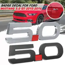 Металлический автомобиль 5,0 наклейка крышка для крыла Эмблема декор из веревок для Ford/Mustang 5,0 GT