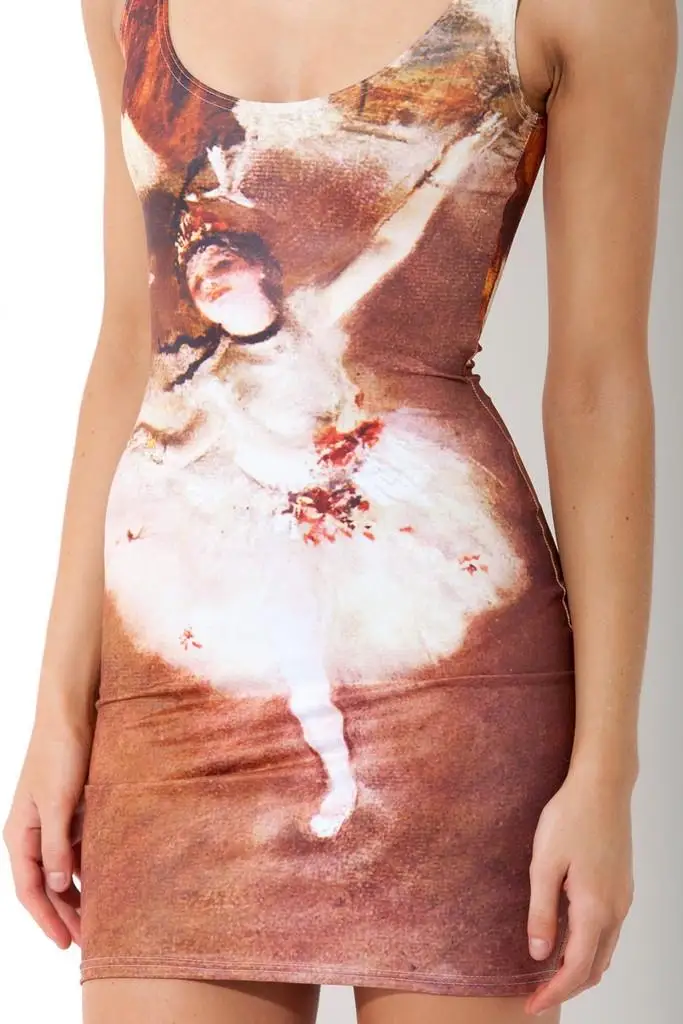New Fashion Women Sleeveless Package Hip Dresses Summer Cute Girl Pattern Mini Dress G-EP003BT017 | Женская одежда