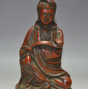 

6"chinese buddhism Resin Carving ruyi Kwan-Yin Bodhisattva Goddess buddha statue