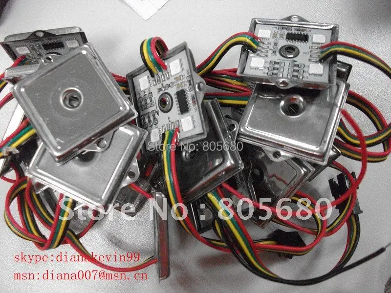 

Free Shipping 4pcs 5050 led module,WS2801IC,256 gray,waterproof Iron shell led modules,white red green blue color,20PCS/lot
