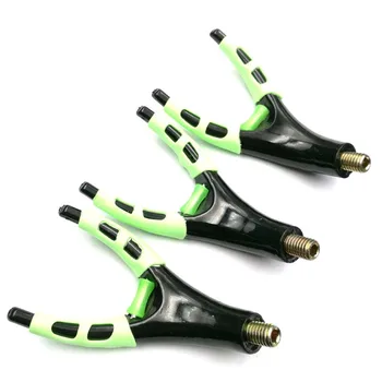 

3Pcs/Bag Green&Black Plastic U-head Fishing Rod Holder Telescopic Carp Fishing Rod Butt Rest Head Fishing Accessories