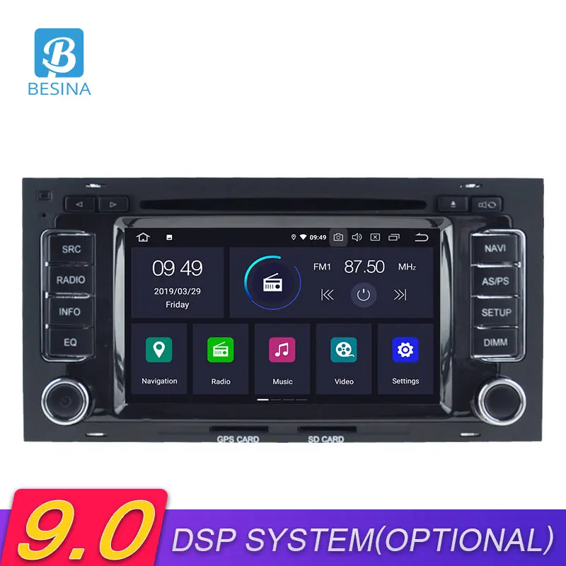

Besina Android 9.0 Car DVD Player For VW Touareg Multivan T5 2002-2010 GPS Navigation Multimedia Autoaudio Stereo 2Din Car Radio