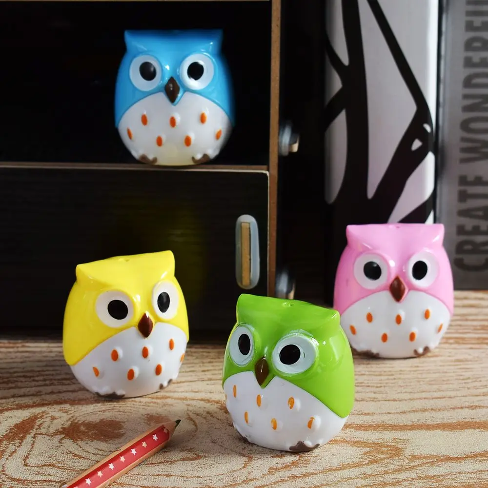 

limit Shows Creative Stationery Children Cartoon Pencil Sharpener Student Cute Owl Pencil Sharpener School Office supplies GIFT