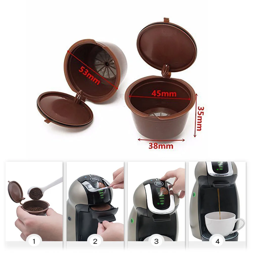 Многоразового Dolce Gusto Кофе капсулы многоразовые Dolce Gusto Кофе фильтр Совместимость с Nescafe пополняемые Dolce Gusto