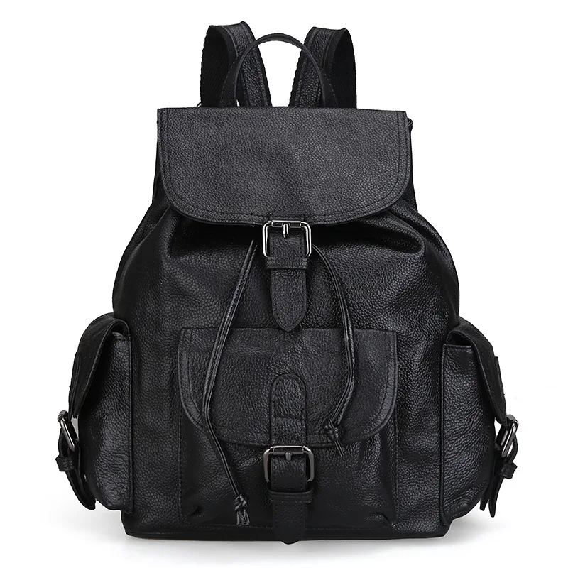 The new Korean version of the first layer of leather fashion leather shoulder bag ladies bag