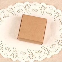 4*4*2 см,, Крафтовая бумага коробка для кольца небольшие подарочные коробки для Брендовое ювелирное изделие, на заказ, коробка для упаковки ювелирных изделий, 50 шт в наборе