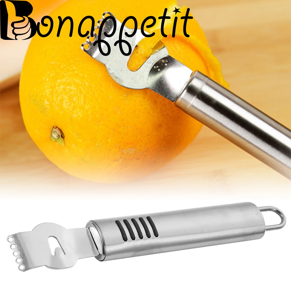 1PC Useful Stainless Steel Lemon Peeler Household Oranges Slicer Fruit