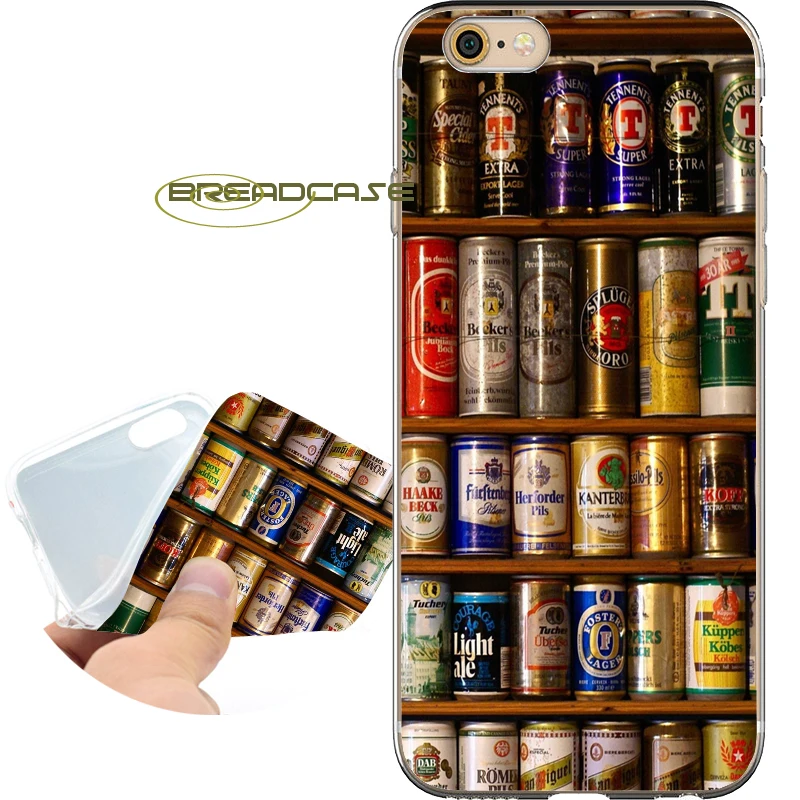 Coque Beers Tins Wine Funda Soft Clear TPU Silicone Phone Cases for