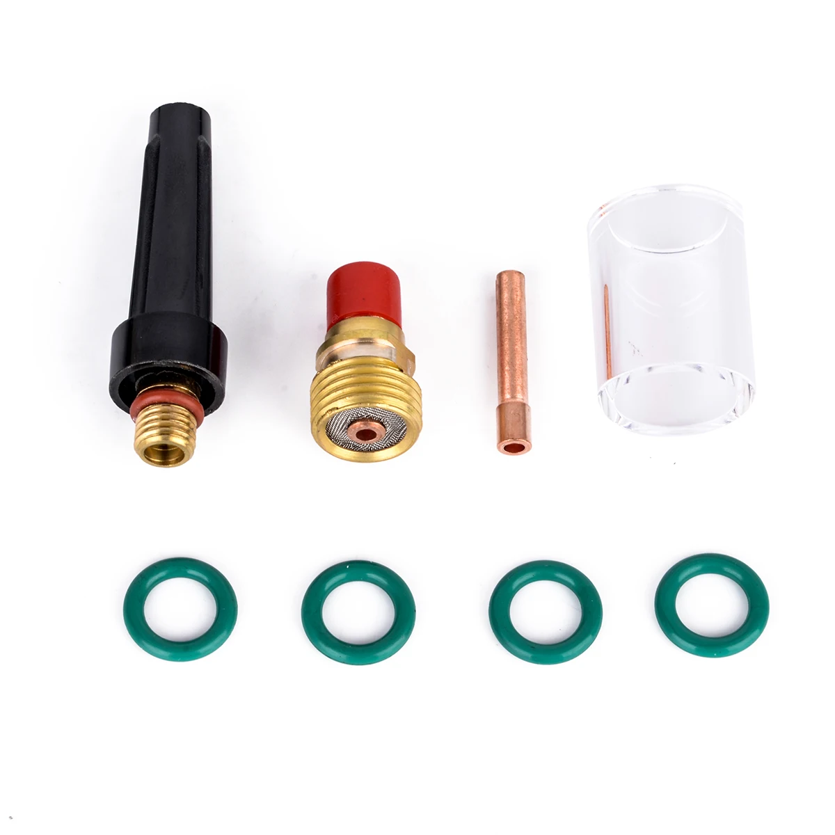

8pcs 2.4mm Welding Torch Gas Lens Pyrex Cup Kit For Tig WP-9/20/25 3/32" Series Welder Accessories