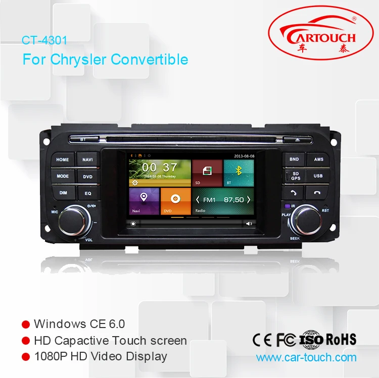 4 3 дюймовый автомобильный dvd плеер для Chrysler/Dodge/ram/Jeep/Grand Cherokee с gps навигацией BT