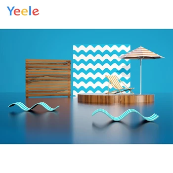 

Yeele Blue Wall Floor Parasol Board Wave Pattern Baby Photography Backgrounds Customized Photographic Backdrops for Photo Studio