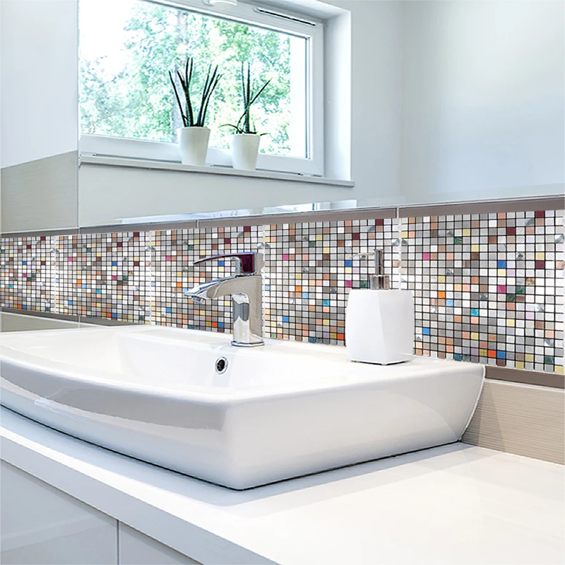 

11 Pieces Widely Use Fireproof Peel and Stick For Home Decor 12 Inch New 3D Wall Stickers For Living Room Decoration Wall Tiles