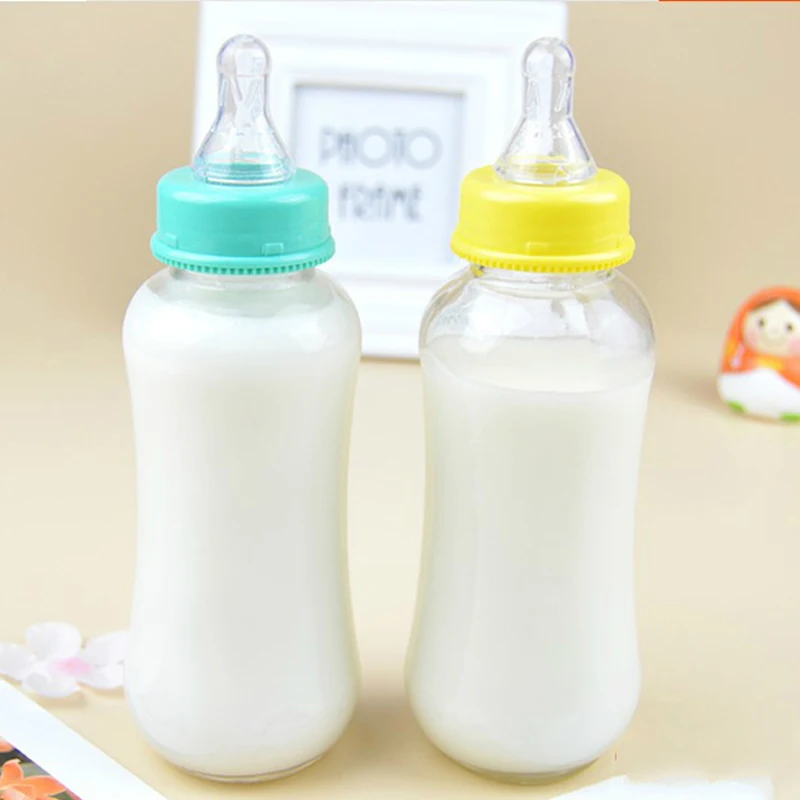 1 шт. 200/300 мл детское соломенное стекло Питание Молоко Бутылка для сока детские чашки для сока