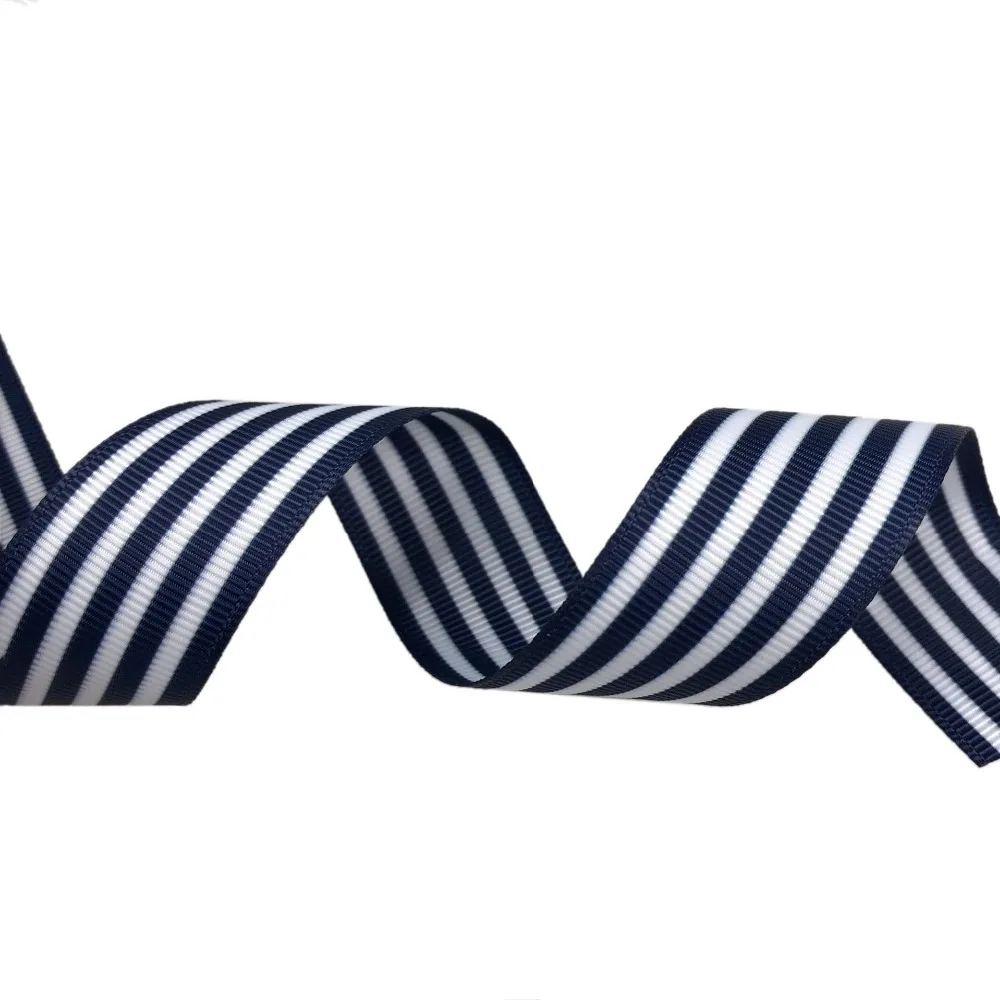 T-R-RIBBON-1-inch-25mm-stripes-print-grosgrain-ribbon-6-colors-5yards-for-each-color (5)