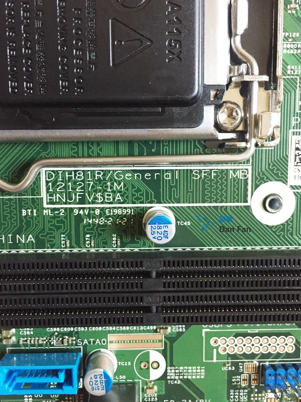 02YRK5 материнская плата для настольного компьютера DELL Inspiron 3647 3847 SFF DIH81R/General 12127 1M 100%