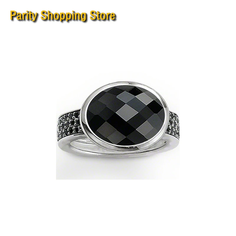 

ThomasRS1266 Oval Cut-out Stone Ring Ts Style Glam And Unique Jewelry For Men And Women 2016 Ts Gift In silver plated