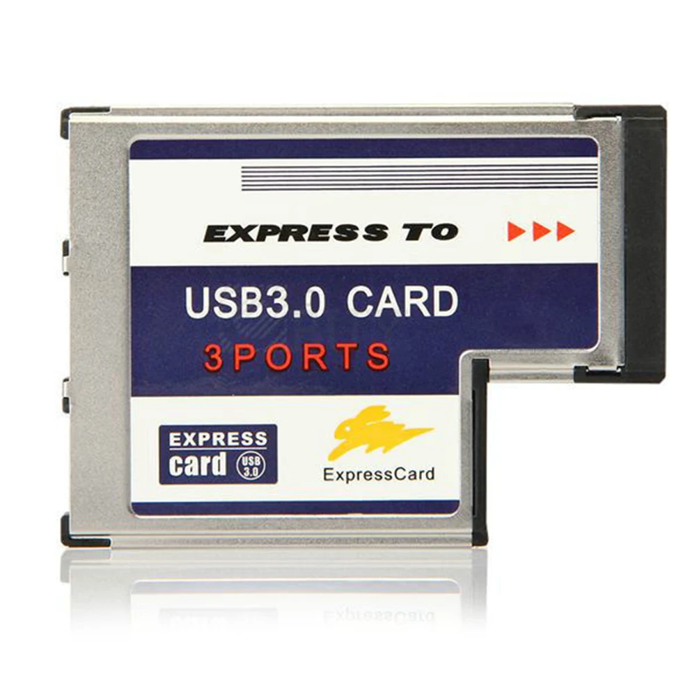 Супер скорость 54 мм Экспресс-карта на 3 порта USB 3,0 адаптер конвертер для ПК ноутбука Прямая поставка
