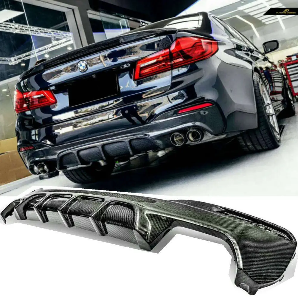 

Auto Car Rear Bumper Diffuser Carbon Fiber Spoiler Lip Rear diffuser for BMW G30 G38 530i 528i Bodykit Bumper 2018 2019 years