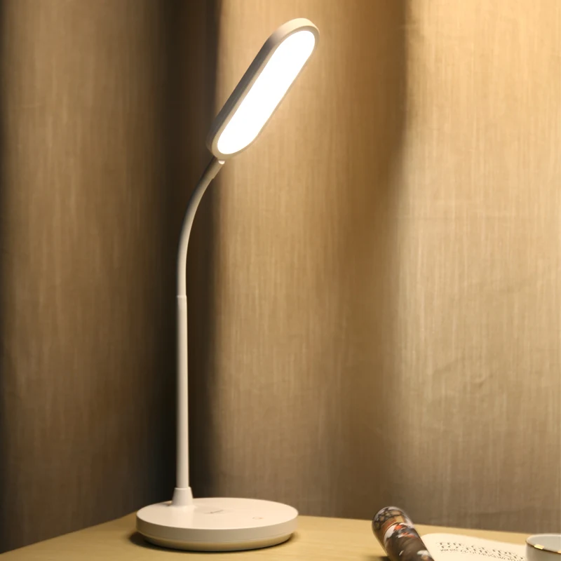 YAGE Led Настольная лампа 1200 мА/ч, Батарея USB настольная лампа с плавной регулировкой сенсорный Настольный светильник шланг Настольный светильник Ночной светильник лампе YG-T405 - Цвет корпуса: White