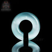 KUBOOZ пирсинг, ушные измерительные приборы круглый камень беруши туннели ювелирные изделия с расширителем для тела носилки модные серьги для подарка 2 шт 8 мм 0 г