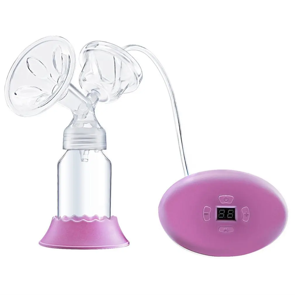 

Electric Breast Pumps Powerful Nipple Suction Easy Cleaning Breast Pump with USB Cable Set Hands-Free JP/EP Plug Baby Feeding
