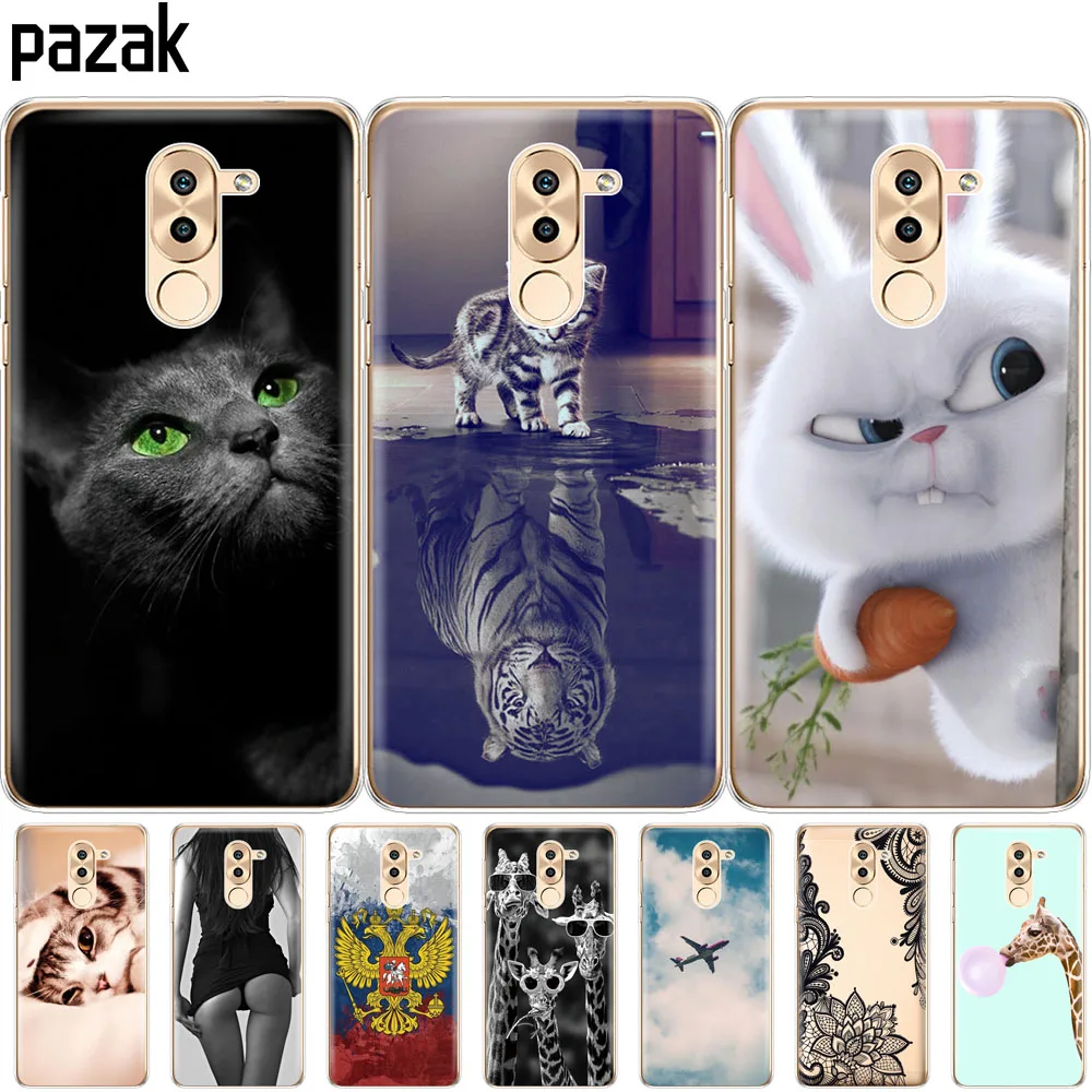 

Silicone phone Case For huawei honor 6X cases for honor6X phone shell soft TPU Phone Back cover full 360 Protective new