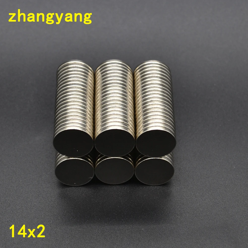 

20pcs 14x2 Small Round NdFeB Neodymium Disc Magnets Dia14mm x 2mm N35 Super Powerful Strong Rare Earth Magnet 14*2