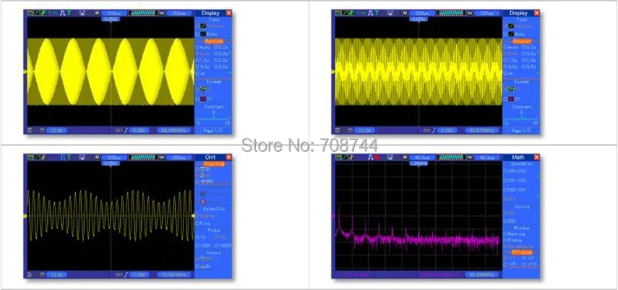 Hantek DSO5102P Цифровой осциллограф 100 МГц 2 канала 1GSa/s 7 ''TFT lcd лучше, чем ADS1102CAL