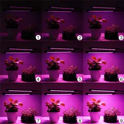Таймер светодиодный лампы памяти для комнатных растений 3 полный цветок овощи Клип держатель Регулируемый Гусенек светать
