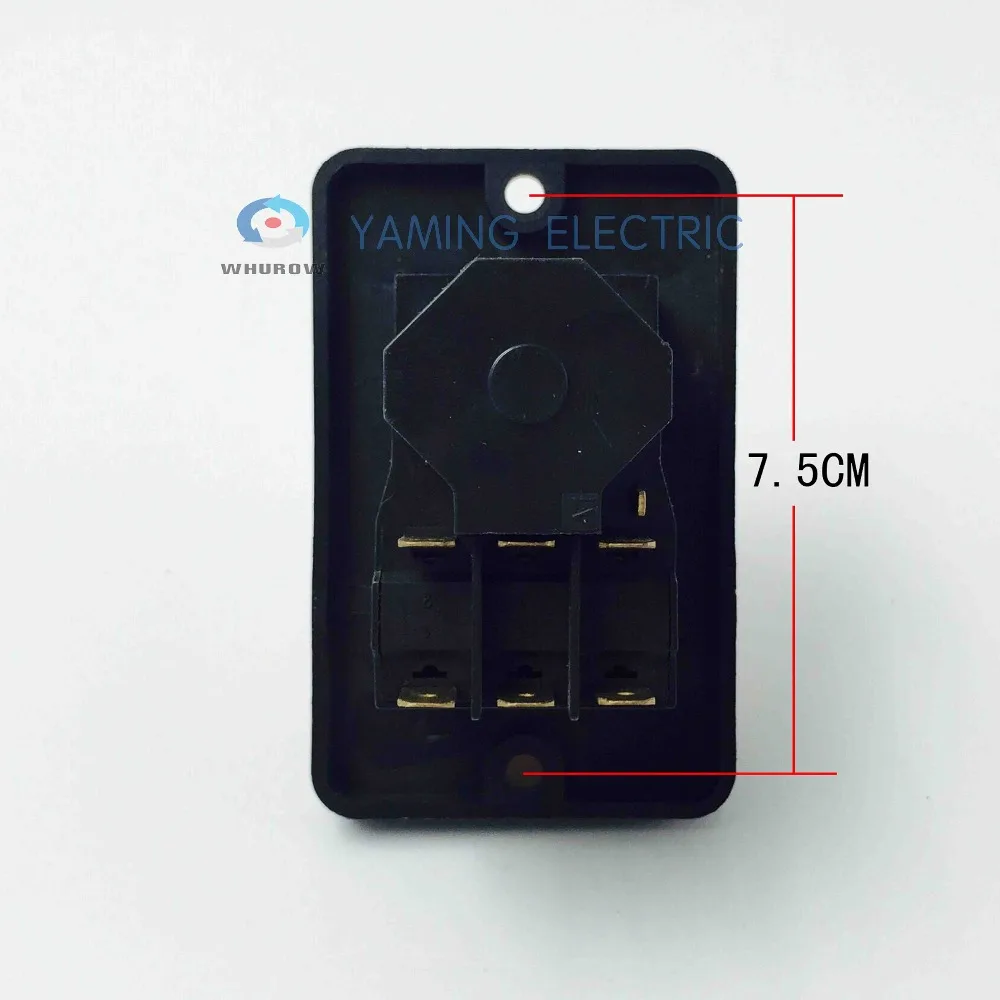 Электромагнитный переключатель стартер 7-контактный вкл/выкл 16A 230V с защитной крышкой водонепроницаемый YCZ4-A